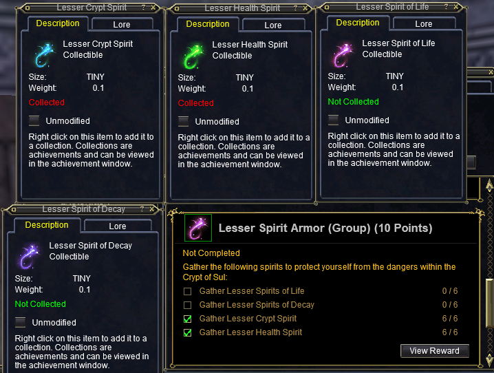 Lesser Spirit Armor Achievement